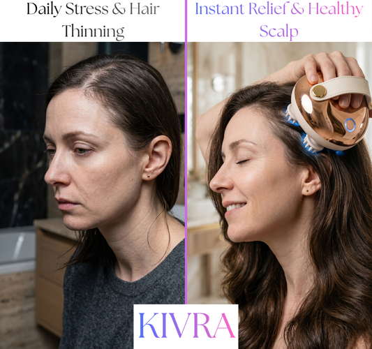 KIVRA™ Deep Tissue Scalp Massager | Professional Stress Relief & Hair Growth Stimulator