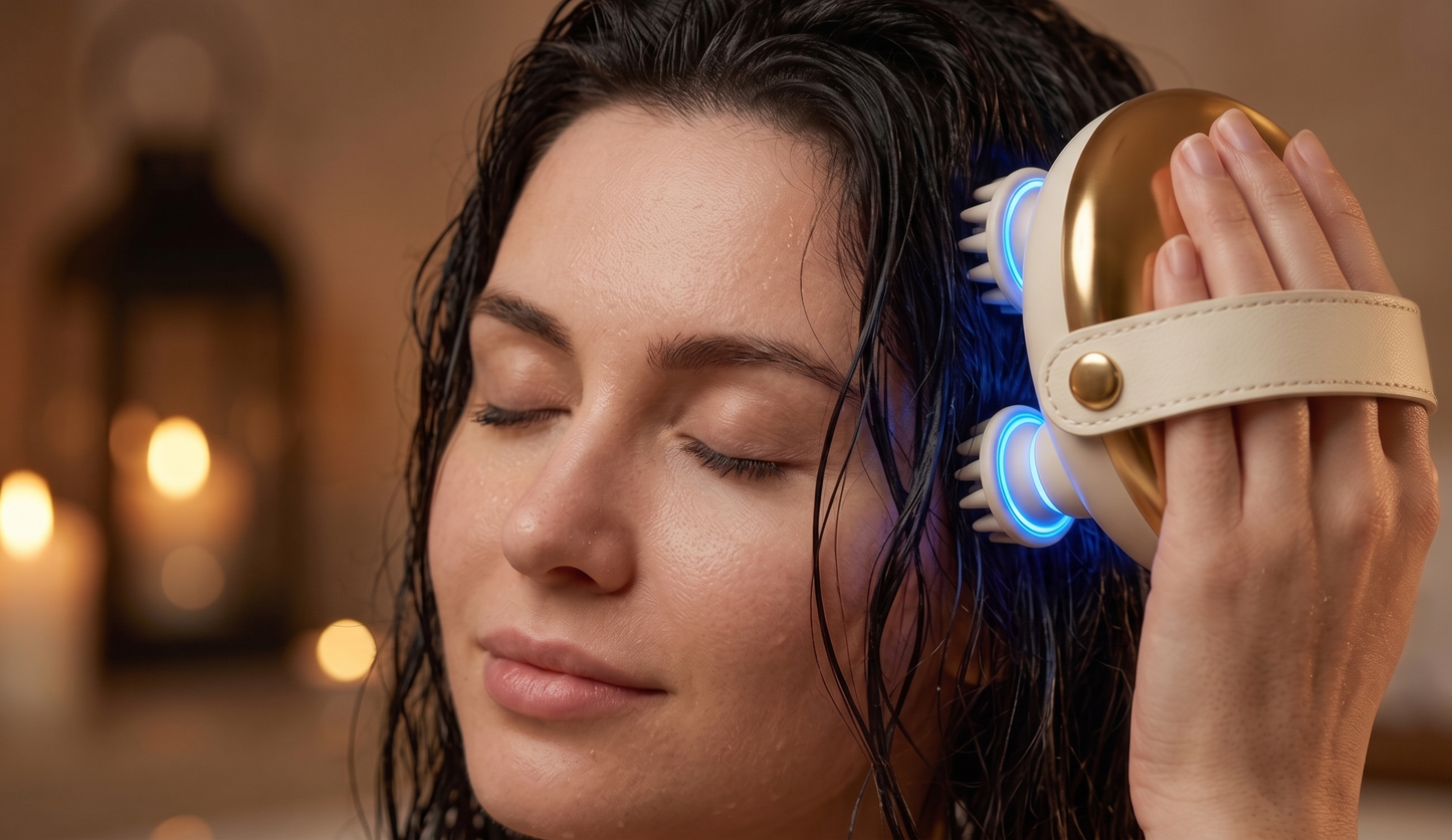 KIVRA™ Deep Tissue Scalp Massager | Professional Stress Relief & Hair Growth Stimulator